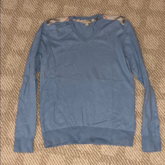 burberry sweater blue